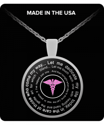 ​Nurses Prayer - Round Pendant Necklace